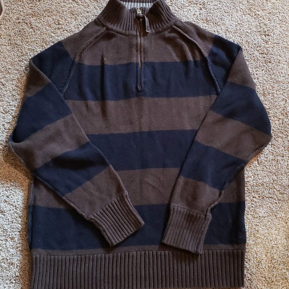 👠American Eagle 1/4 zip rugby sweater
